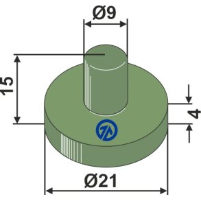 Gummielement til Bourgault Holder 200-QCA-4710/5000/5010