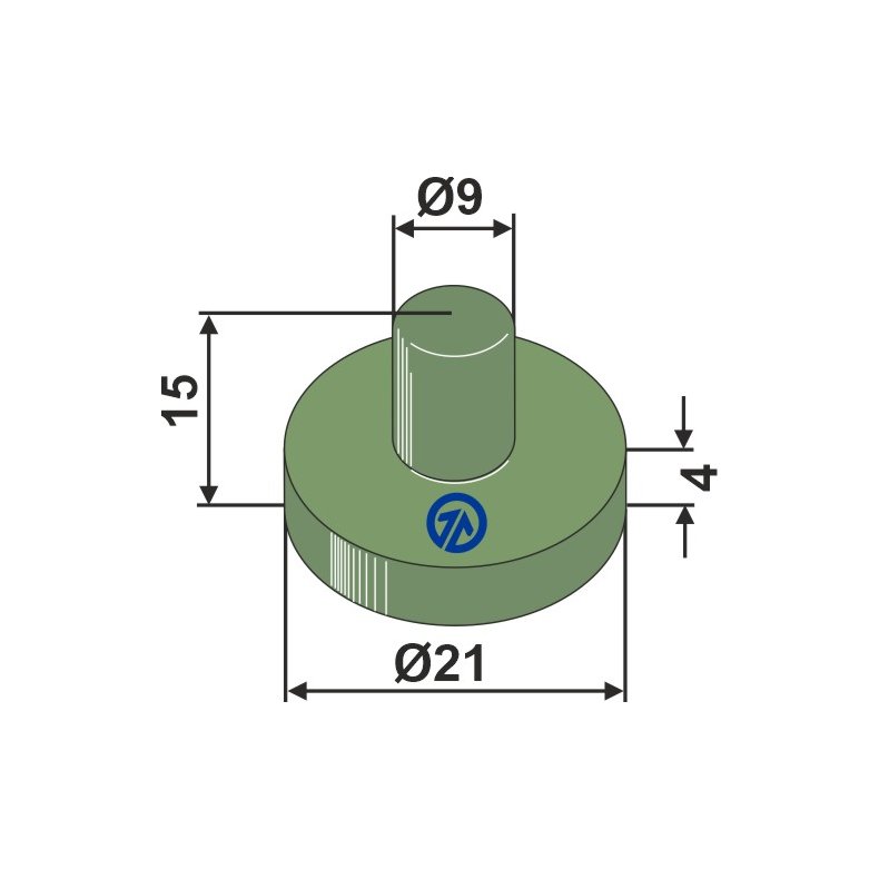 Gummielement til Bourgault Holder 200-QCA-4710/5000/5010