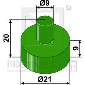 Gummielement til Bourgault Holder 200-QCA-5020