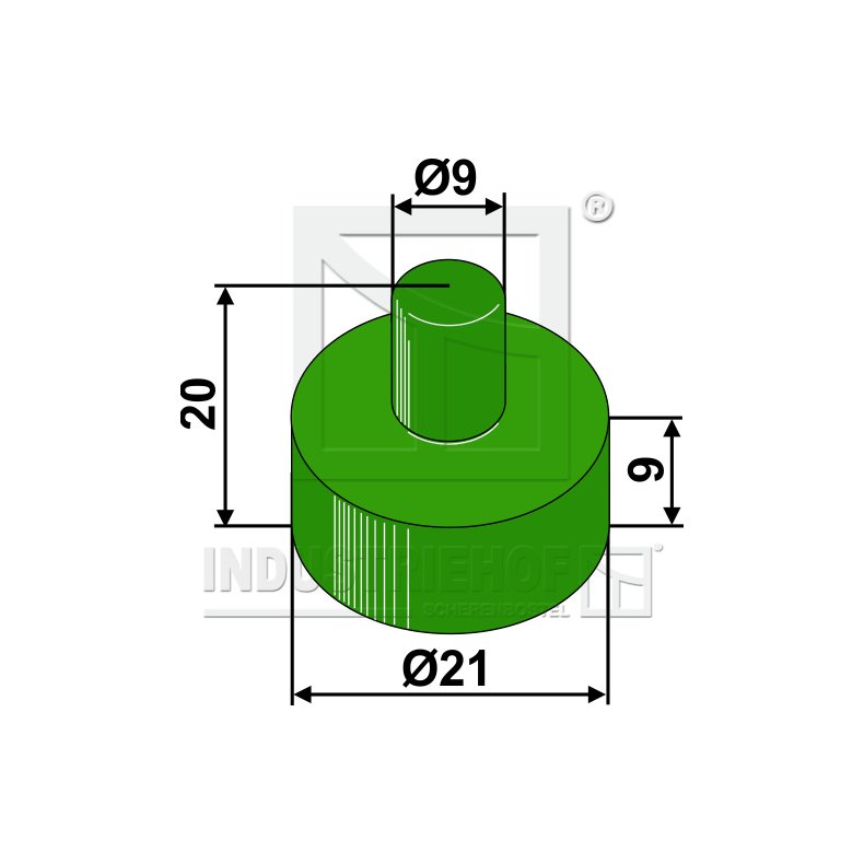 Gummielement til Bourgault Holder 200-QCA-5020