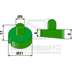 Gummielement til Bourgault Holder 200-QCA-5030