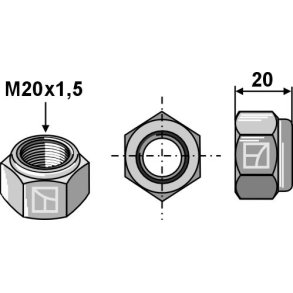 M20x1,5 Lsemtrik 10.9