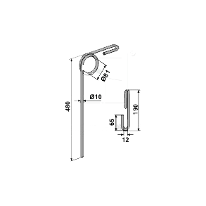 Efterharvetand til Double Rekord 10mm