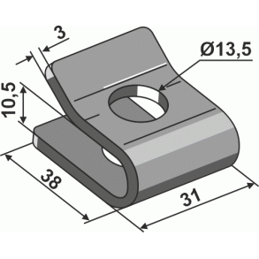 Monteringsbeslag til Rivefjedre