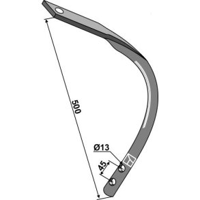 Fjederstilk Kongskilde VF tand 43mm