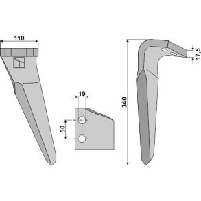 Tand H. til Kverneland NG 18 (Stone).