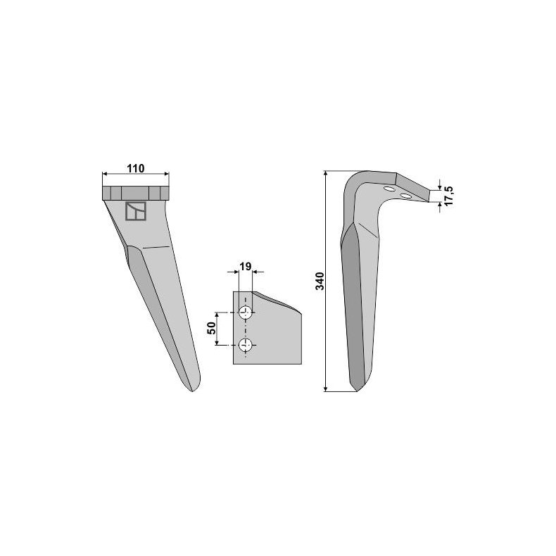 Tand H. til Kverneland NG 18 (Stone).