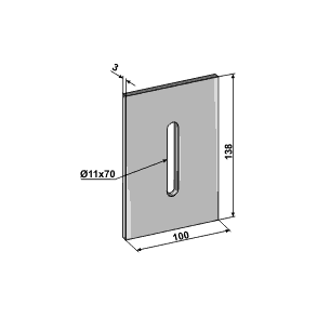 100x138, 1 hul (11x70).