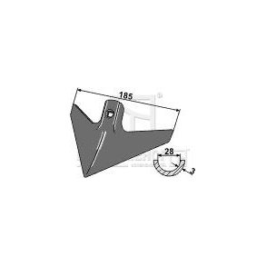 Radrensersk�r 185mm til Kongskilde m.fl.