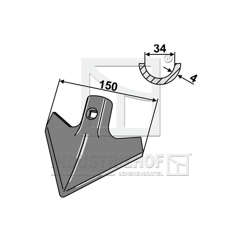 Radrenserskr 150x4mm