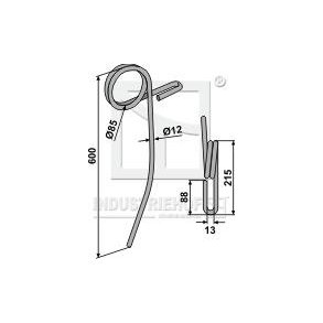 Efterharvetand til Marsk Stig 12x600mm