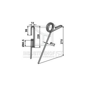 Efterharvetand lige til Simba & Great Plains 12x270mm
