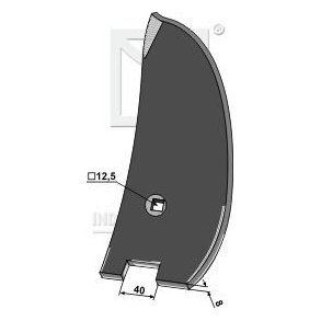Muldplade V. til Lemken Smaragd