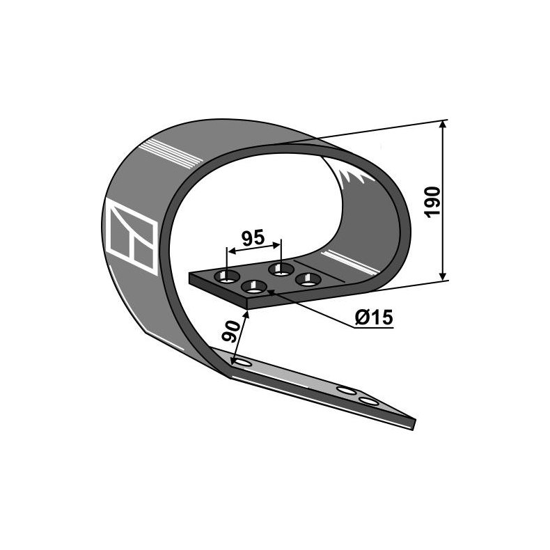 Overdel 150 x 10 mm System David lll