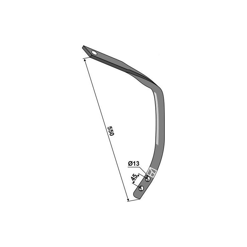 Underdel 550 mm
