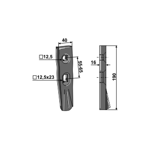 SPIDS TIL SIMBA HARVE 40x16x190mm