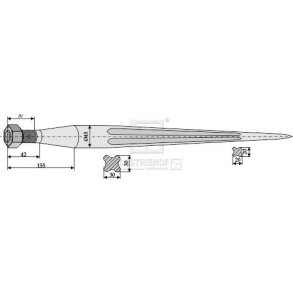 Frontlssertand 820mm M27 45