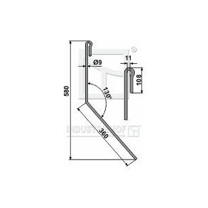 Efterharvetand lang Amazone