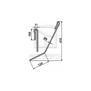 Efterharvetand kort Amazone