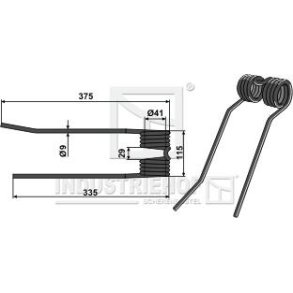 Rivefjeder H. til Fransgrd, t lige ben
