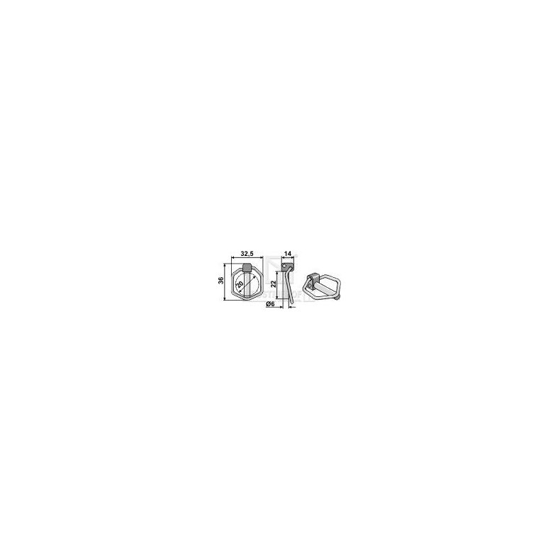Ringsplit til splitbolt DK032