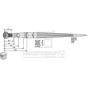 Frontlssertand 1400mm M22 35