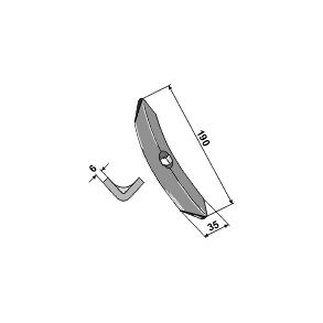 Harvespids 190x35x6mm