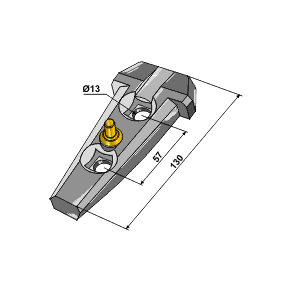 Bourgault Holder m/ls bolthul afs. 57mm