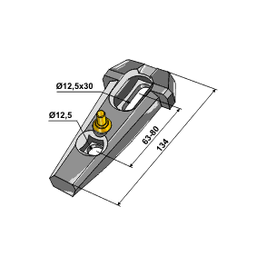 Bourgault Holder m/ls bolthul afs. 63-80mm