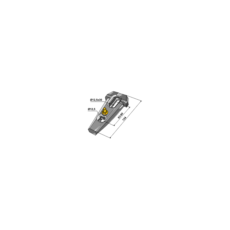 Bourgault Holder m/ls bolthul afs. 63-80mm