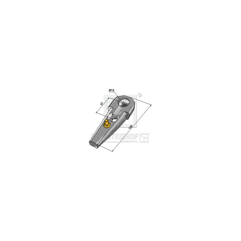 Bourgault Holder m/ls bolthul afs. 57mm