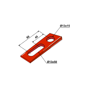 Bourgault 2 -grader kile til holder 200-serien.