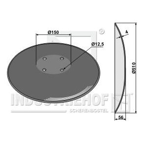 Glat tallerken 510mm til P�ttinger