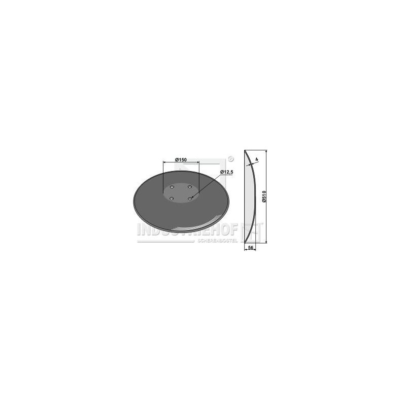 Glat tallerken 510mm til Pttinger