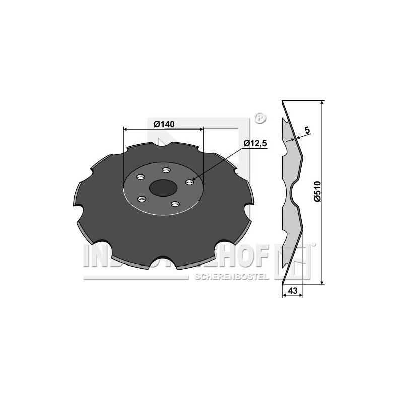 Disc TrueCut 510mm til Vderstad Carrier