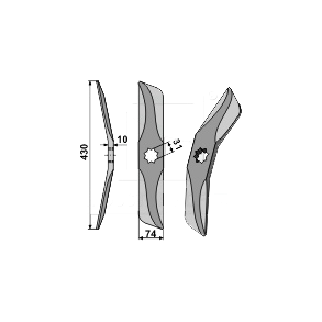 Kniv H. til Hankmo & Kronus knivharve - AKSEL 30mm