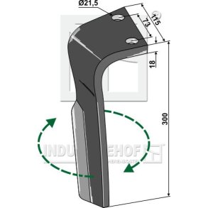Rotortand H. til Lemken Zirkon 6 & 9