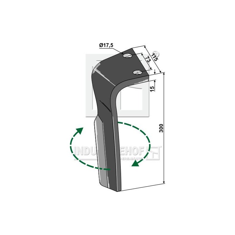 Rotortand H. til Lemken Zirkon 7