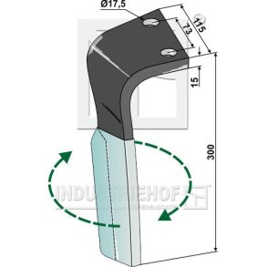 Rotortand H. til Zirkon 7 med belgning