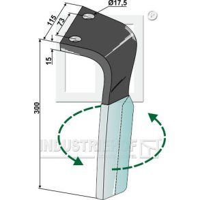 Rotortand V. til Zirkon 7 med belgning