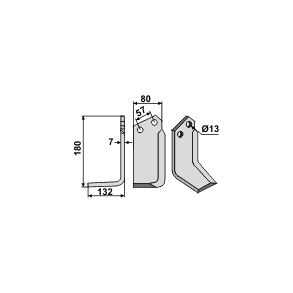 Frserkniv Model E, Venstre
