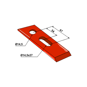 Bourgault 3-grader kile til holder 410-serien.