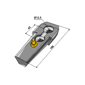 Bourgault Holder m/ls hulafstand 45mm