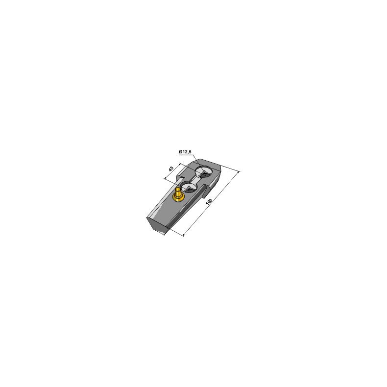 Bourgault Holder m/ls hulafstand 45mm