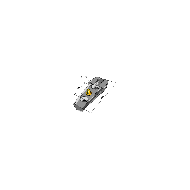 Bourgault holder m/ls hulafstand 80mm