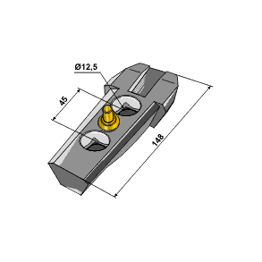 Bourgault Holder m/ls hulafstand 45mm