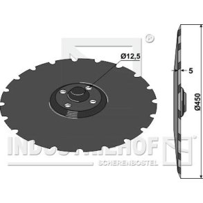 Takket tallerken (450mm) til Vderstad