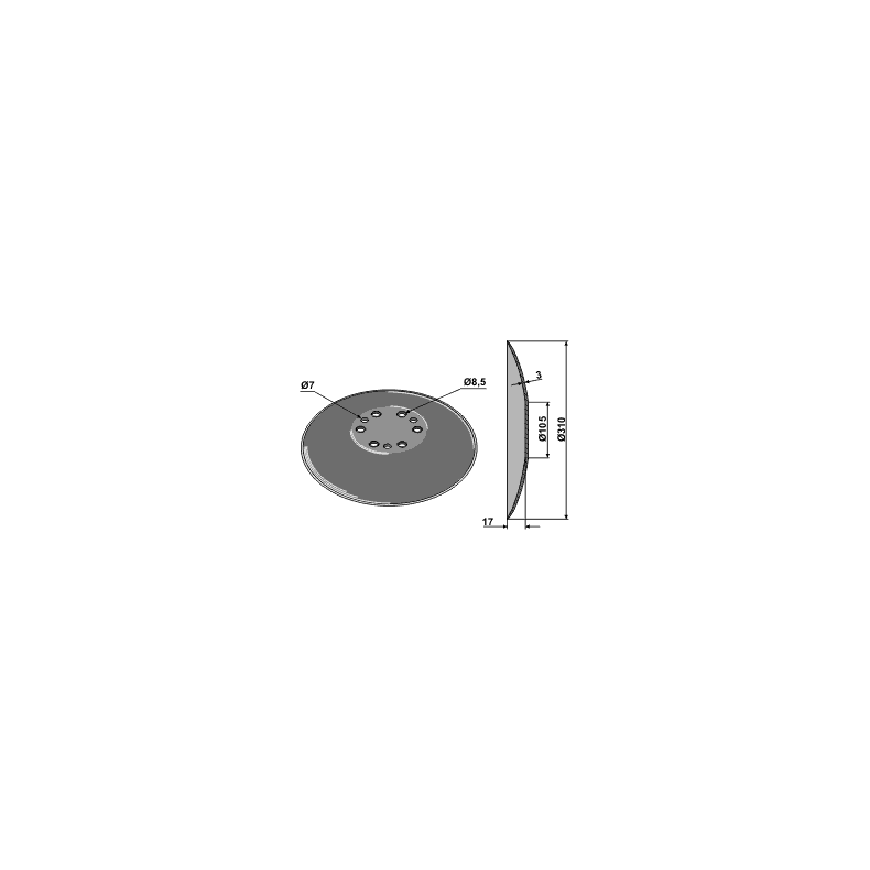 Tallerken 310mm