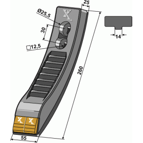 Skrspids Marathon 50mm til Vderstad med Carbid platter