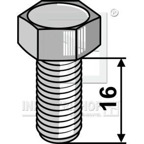 Bolt M12x1,75x16mm til Vderstad Disc 